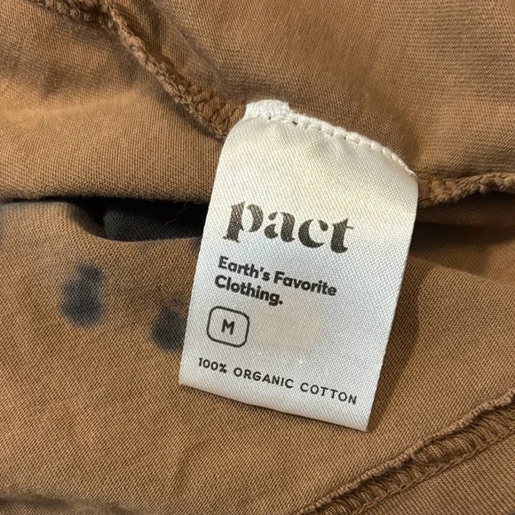 Pact 100% cotton Brown‎ and Black Tie-Dye Muscle Tee - Picture 5 of 5